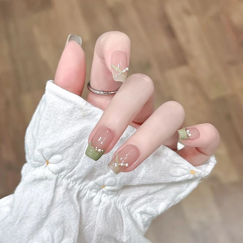 Gel-X nail design by Aurora Nail Spa in New York