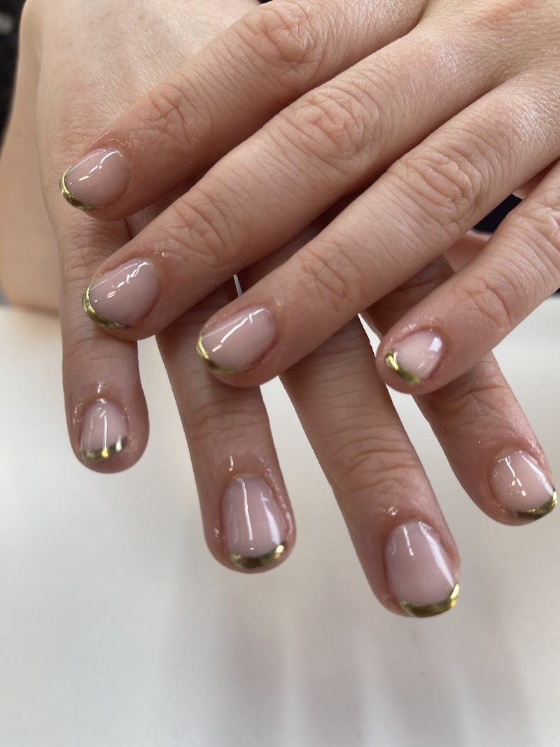 French Tips at Posh Nails Brixton BIAB in London