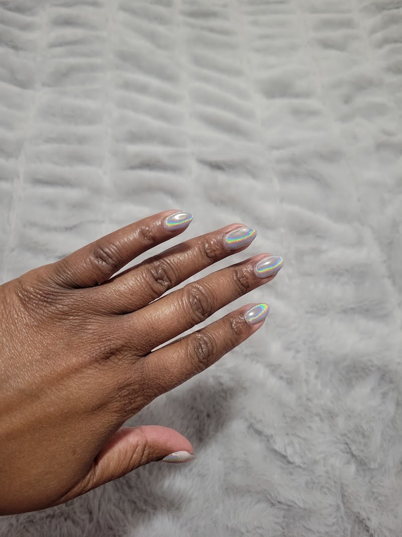 Holographic Nails nail design by Venus B Nails