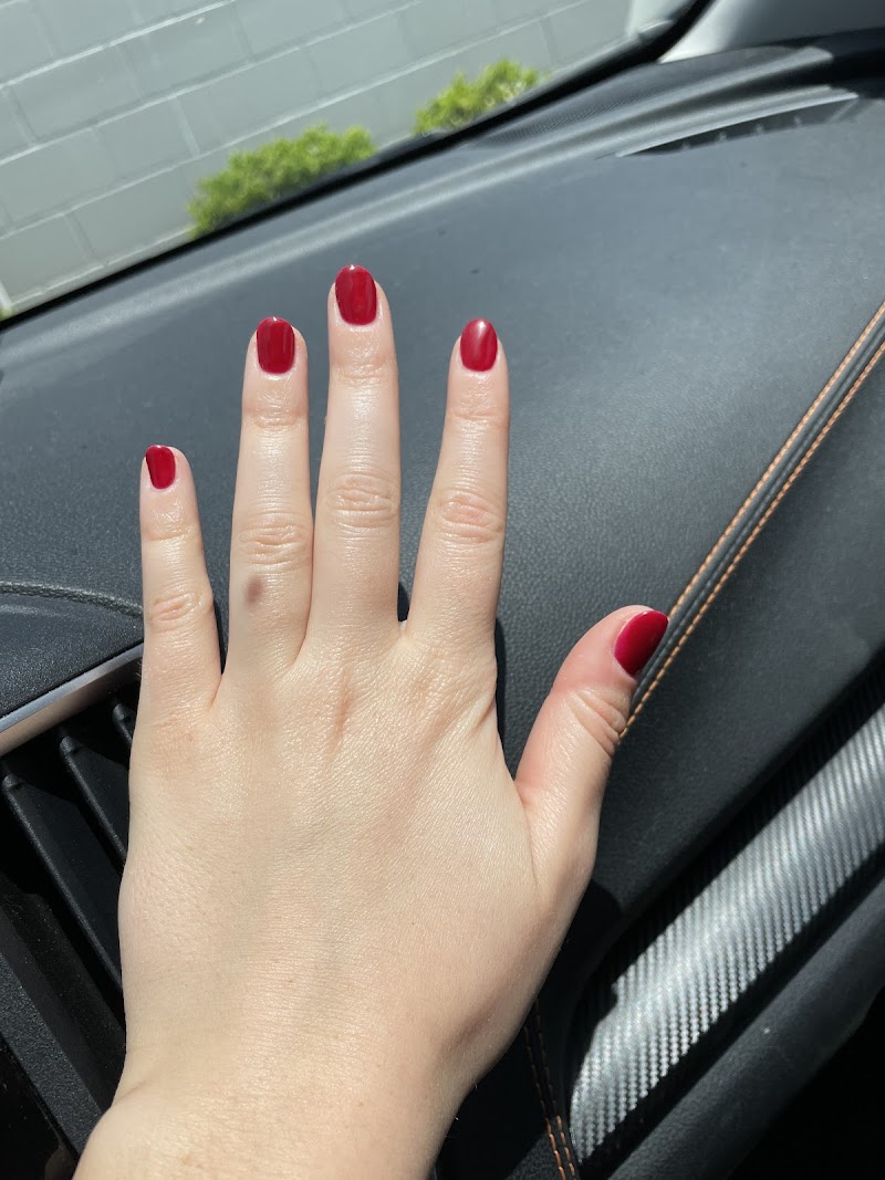 Dark Nails nail design by Hollywood Beauty Lounge in Los Angeles