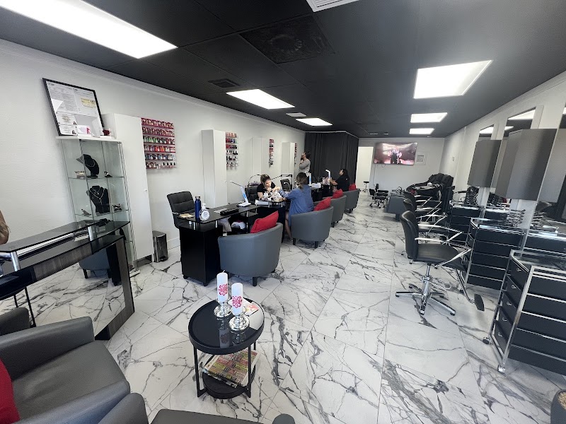 Square Nails nail design by Isoris Salon and Spa