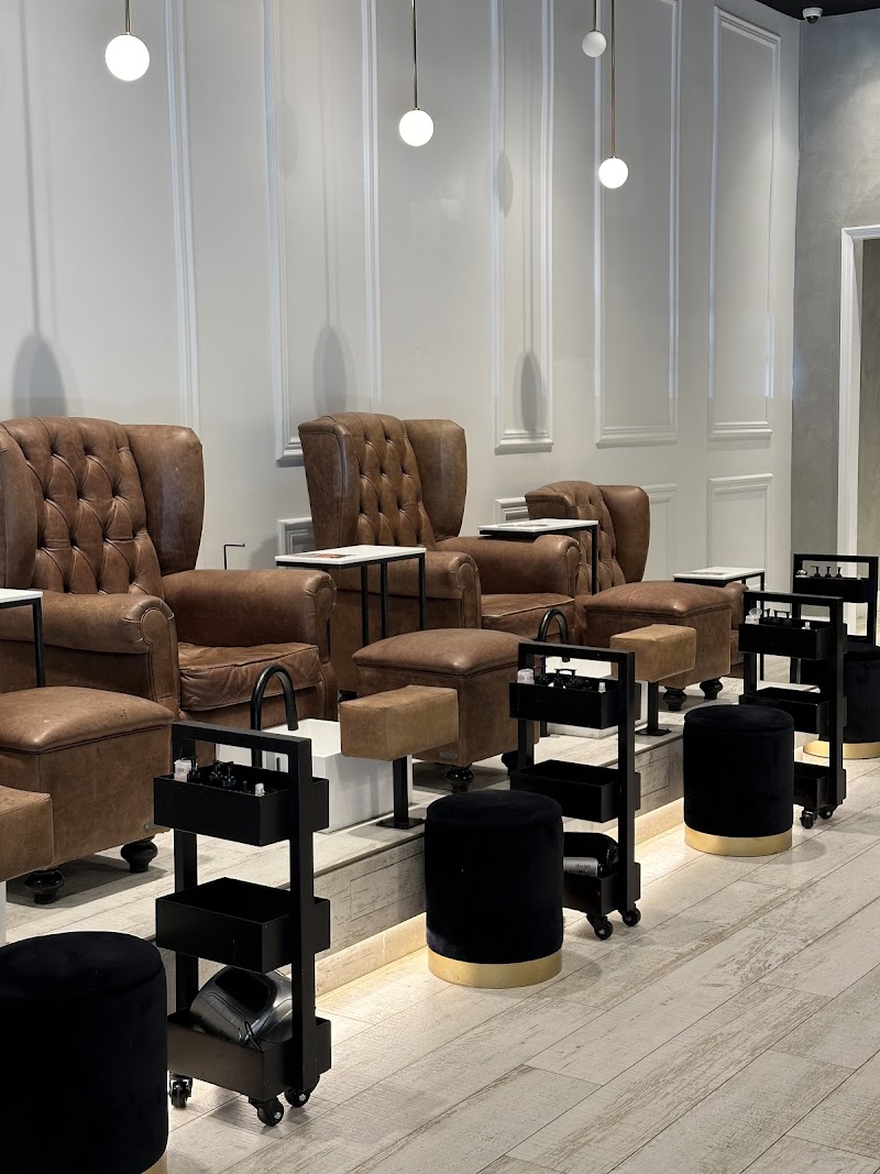 Valentine's Nails nail design by Salon Nails & Co. Miami Midtown in Miami