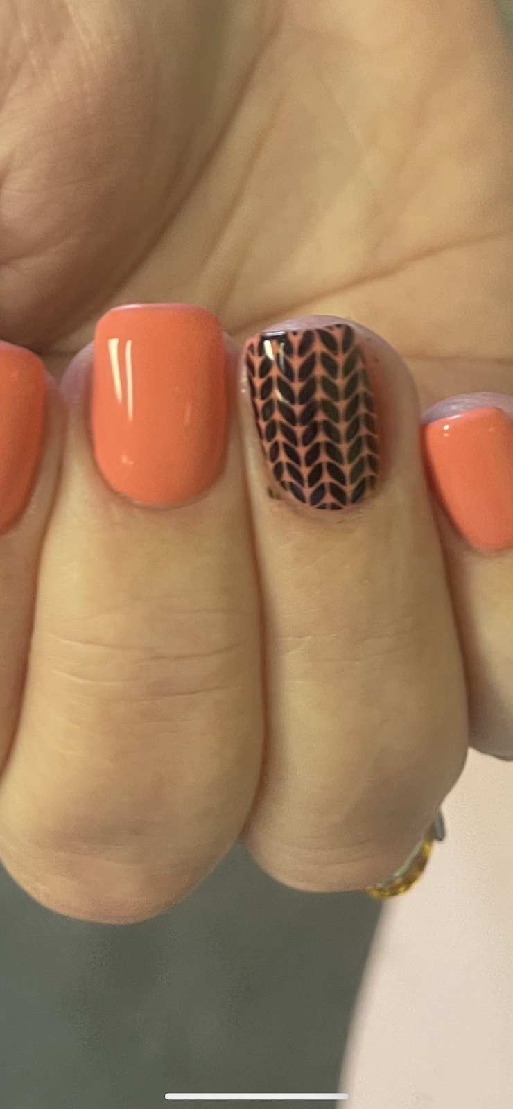 Fall Nails nail design by Marina's Nails On 5th in New York