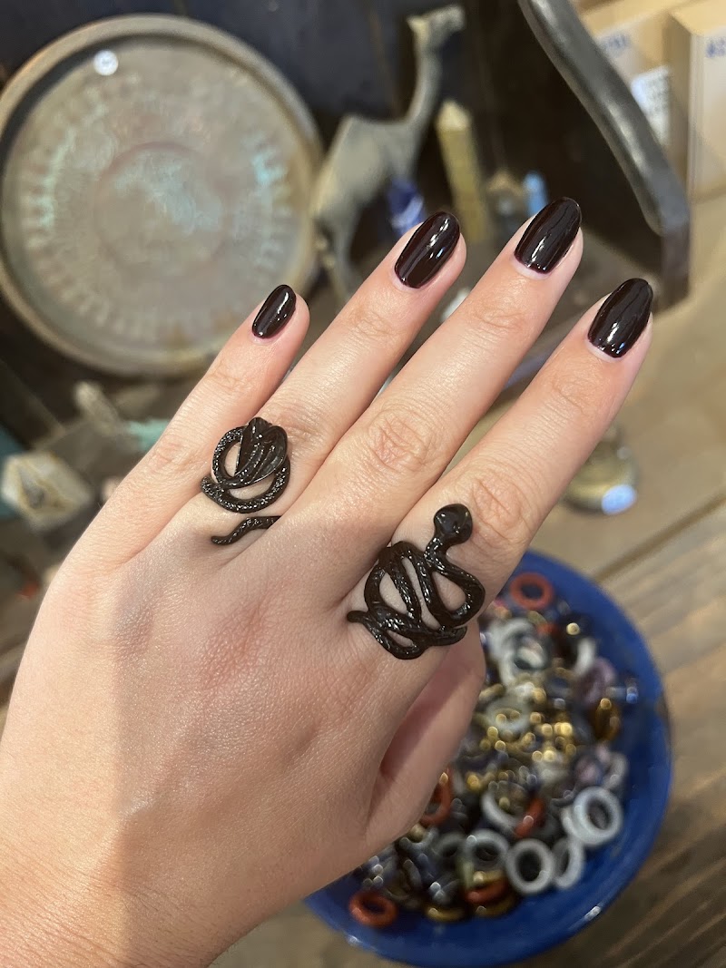 Chrome Nails nail design by Nails By Christine at Le Bronze salon in Los Angeles