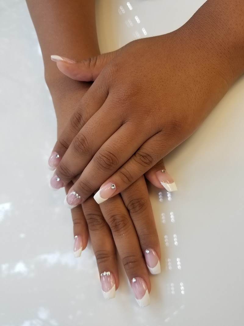 French Tips at Nelly’s Nails in New York