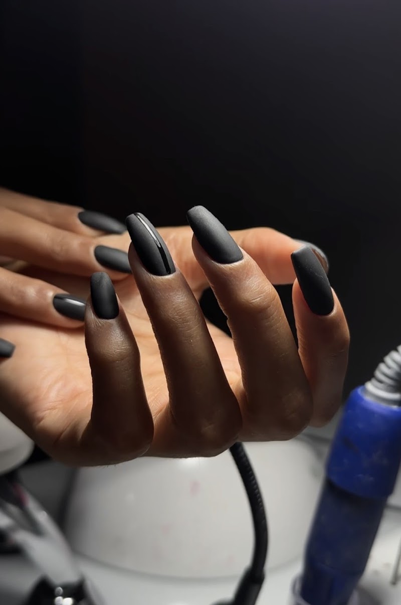 Matte Nails nail design by Russian nails Los Angeles
