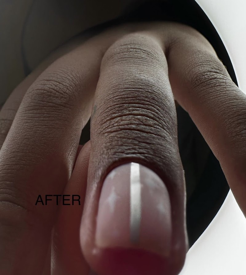 Matte Nails nail design by Russian nails Los Angeles