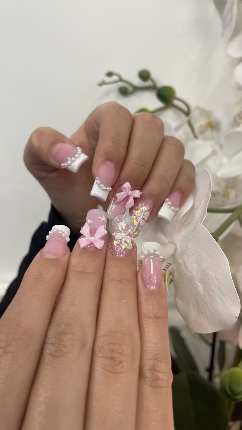 Spring Nails nail design by Beautiful Moon Spa in New York