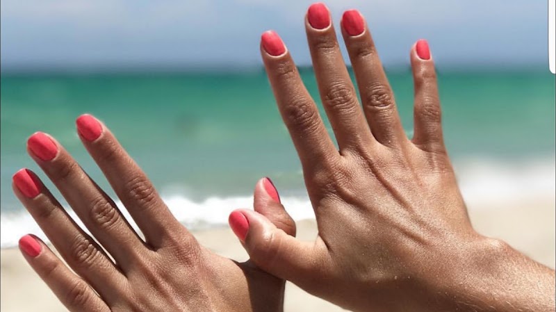 French Tips at Cm- Beauty Salon- Brazilian Nails-manicure Brasileira- Miami in Miami