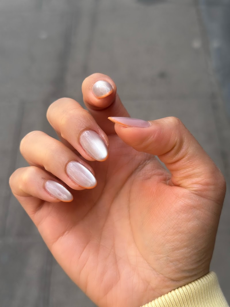 Gel-X nail design by Natural Nails Spitalfields in London