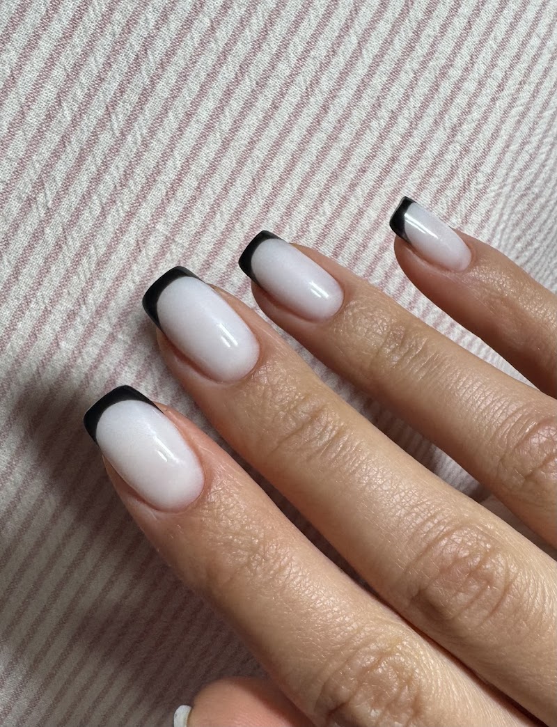 French Tips at Lav Nails & More Russian Manicure in New York