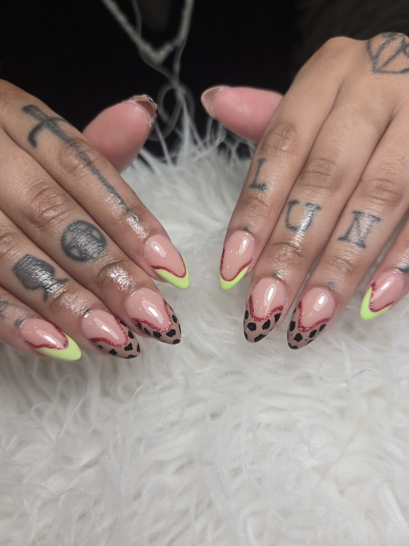 Neon Nails nail design by Brenda Glamorous Beauty Spa in New York