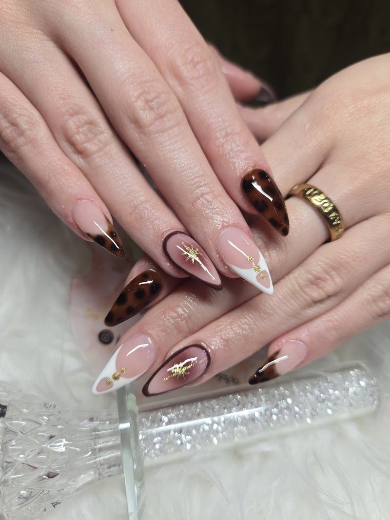 Neon Nails nail design by Brenda Glamorous Beauty Spa in New York