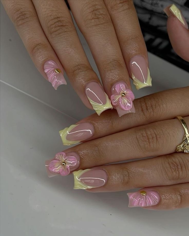 Boho Nails nail design by Wow! Nail Salon & Spa Corp. in New York