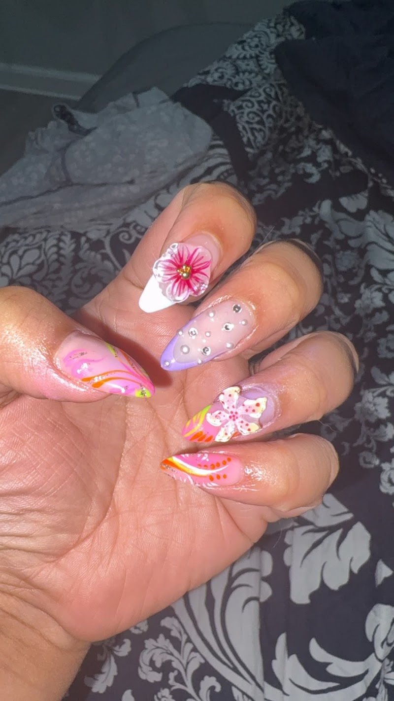 Summer Nails nail design by N&D Hair and Nail in New York
