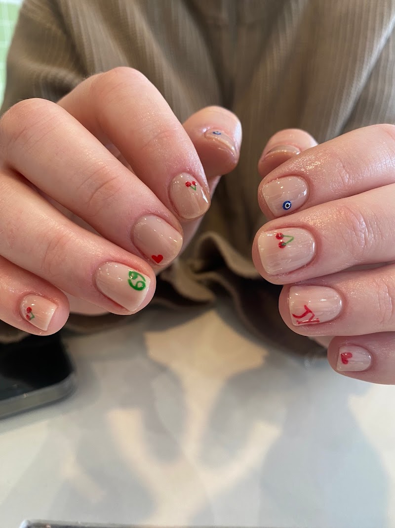 Holographic Nails nail design by The Palm Nails and Beauty