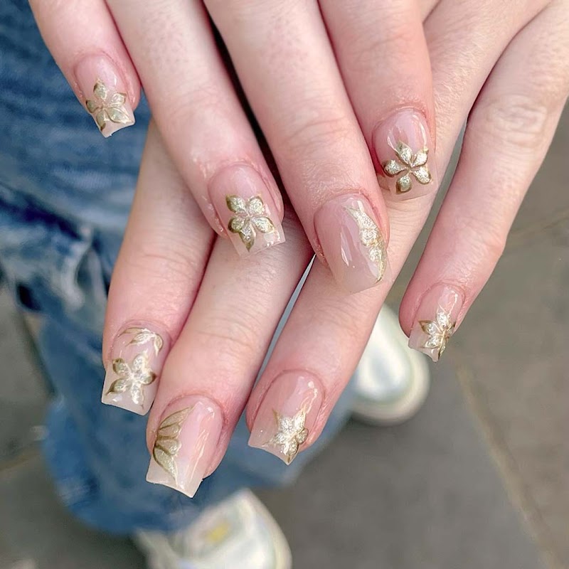 BIAB nail design by Kim's Nails and Beauty Kensington in London