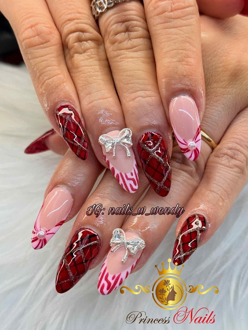 Valentine's Nails nail design by PRINCESS NAILS (Raffle event - Total prizes worth up to $3,000) in Los Angeles