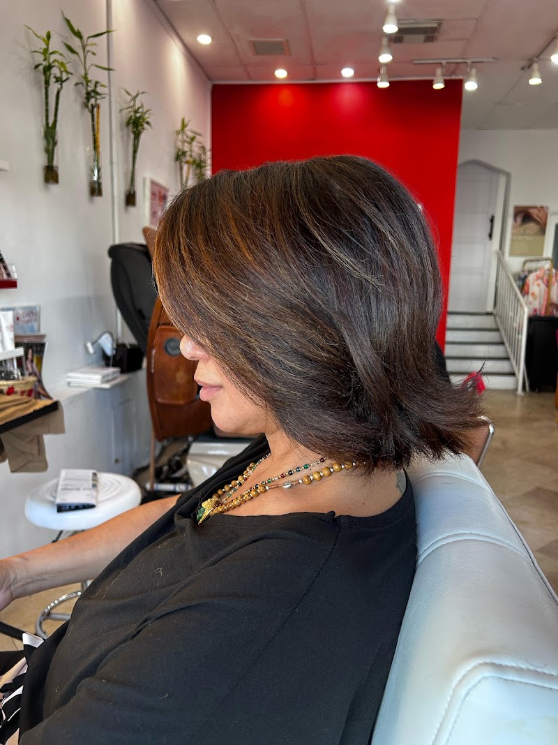 Red Nails nail design by IDALMI ST BARTH MIAMI BEACH