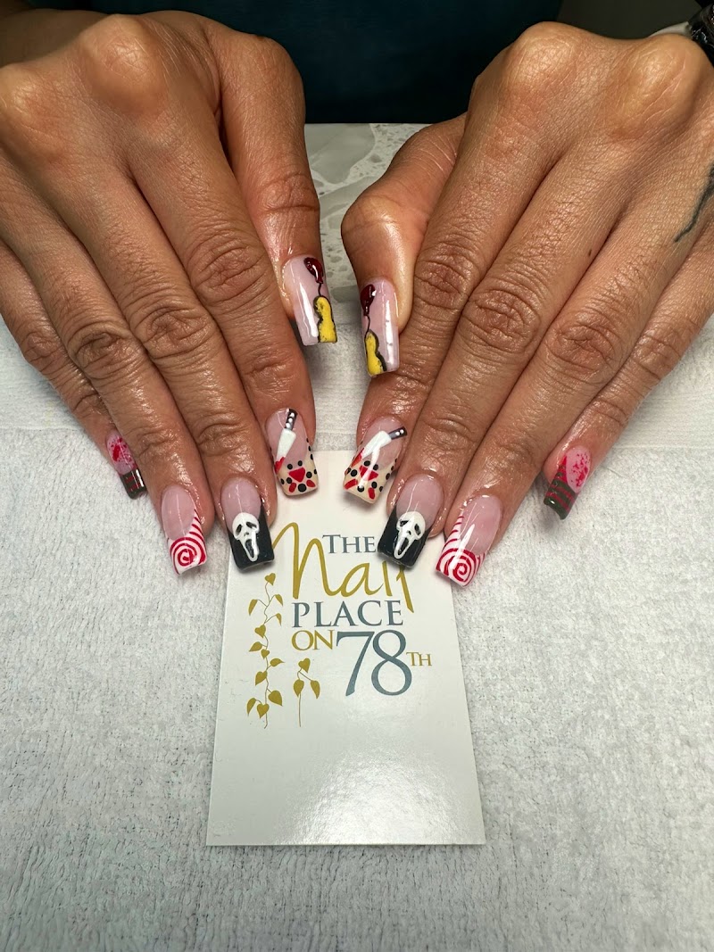 Floral Nails nail design by ZR nail place on 78 in New York