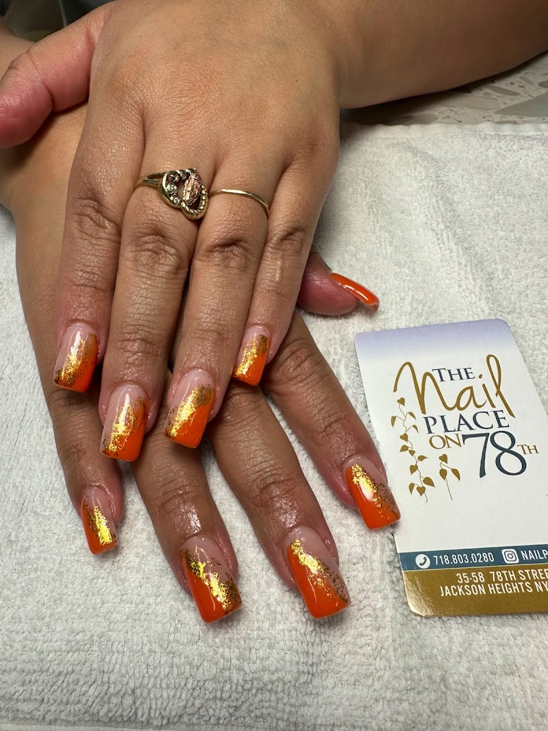 Floral Nails nail design by ZR nail place on 78 in New York