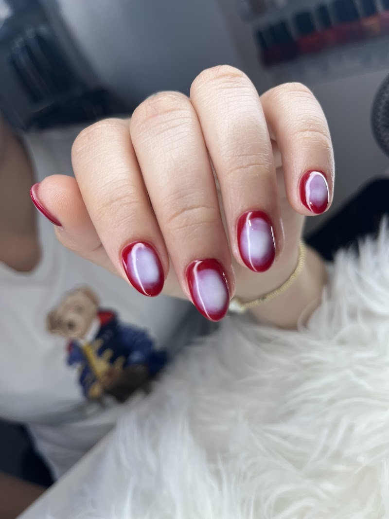 Dark Nails nail design by South Pearl Nails in Miami