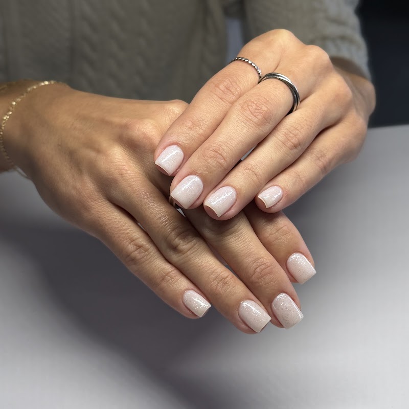 Dark Nails nail design by Little Paris Nails and Spa studio in Los Angeles