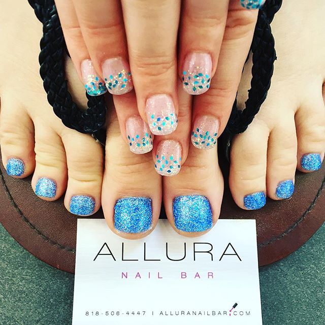 Coastal Nails nail design by Allura Nail Bar in Los Angeles