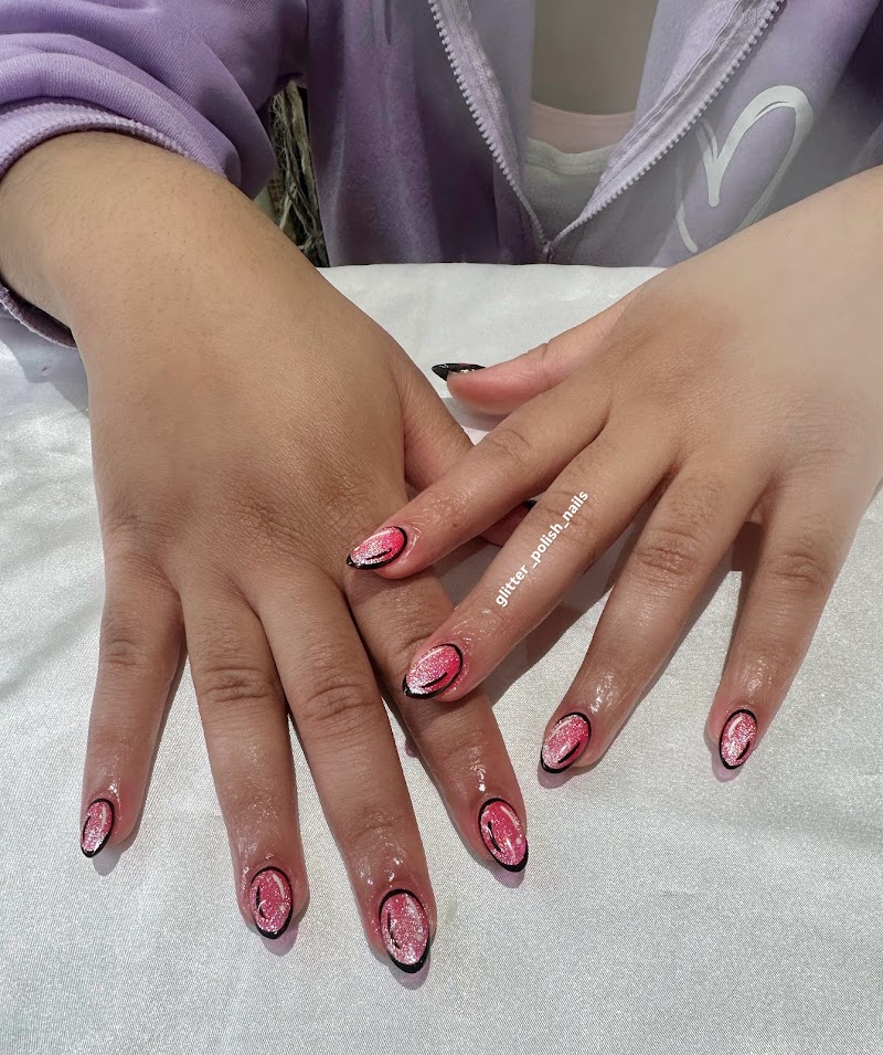 Geometric Nails nail design by Glitter & Polish, Nails & Spa in New York