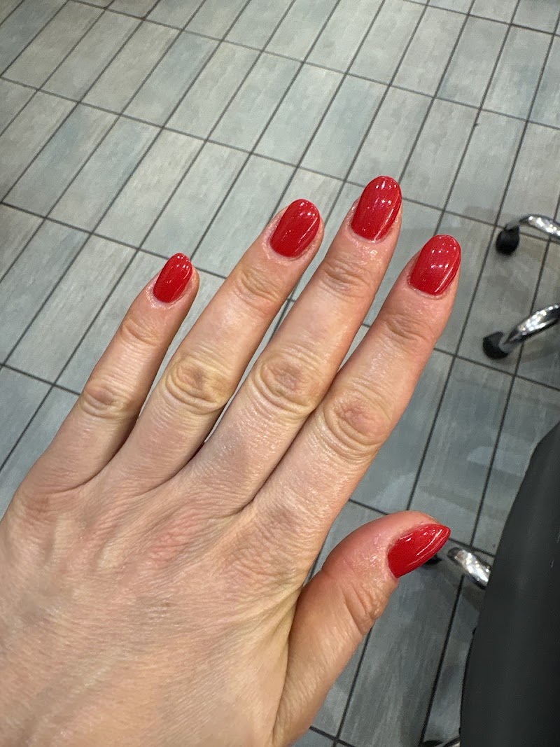 Gel-X nail design by Cheveux 2000 in London
