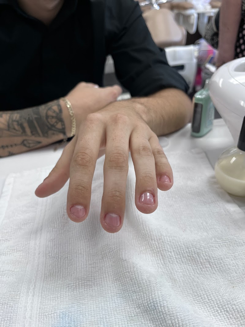 French Tip Nails nail design by H & H Glamour Beauty in Miami