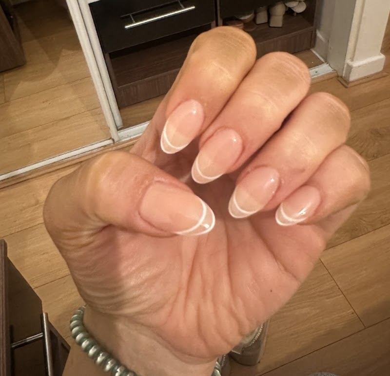 French Tips at Docklands Nails in London