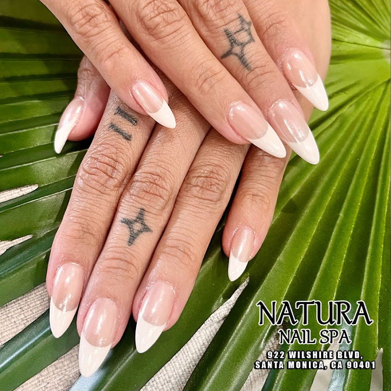 Valentine's Nails nail design by Natura Nail Spa in Los Angeles