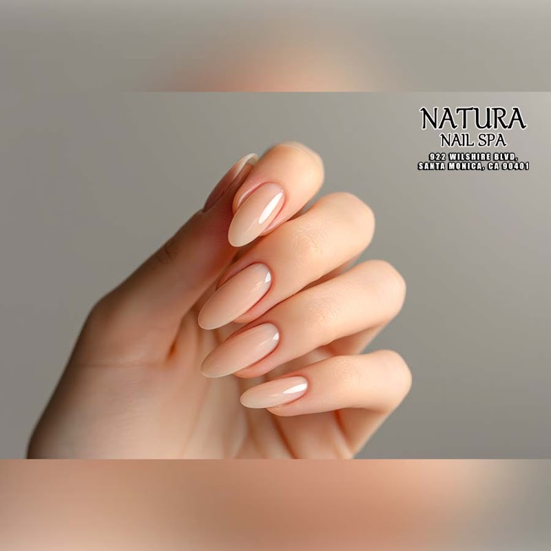 Valentine's Nails nail design by Natura Nail Spa in Los Angeles