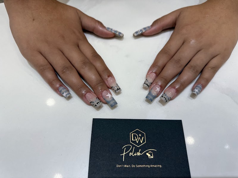 Marble Nails nail design by DW Polish in New York