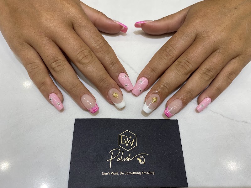 Marble Nails nail design by DW Polish in New York