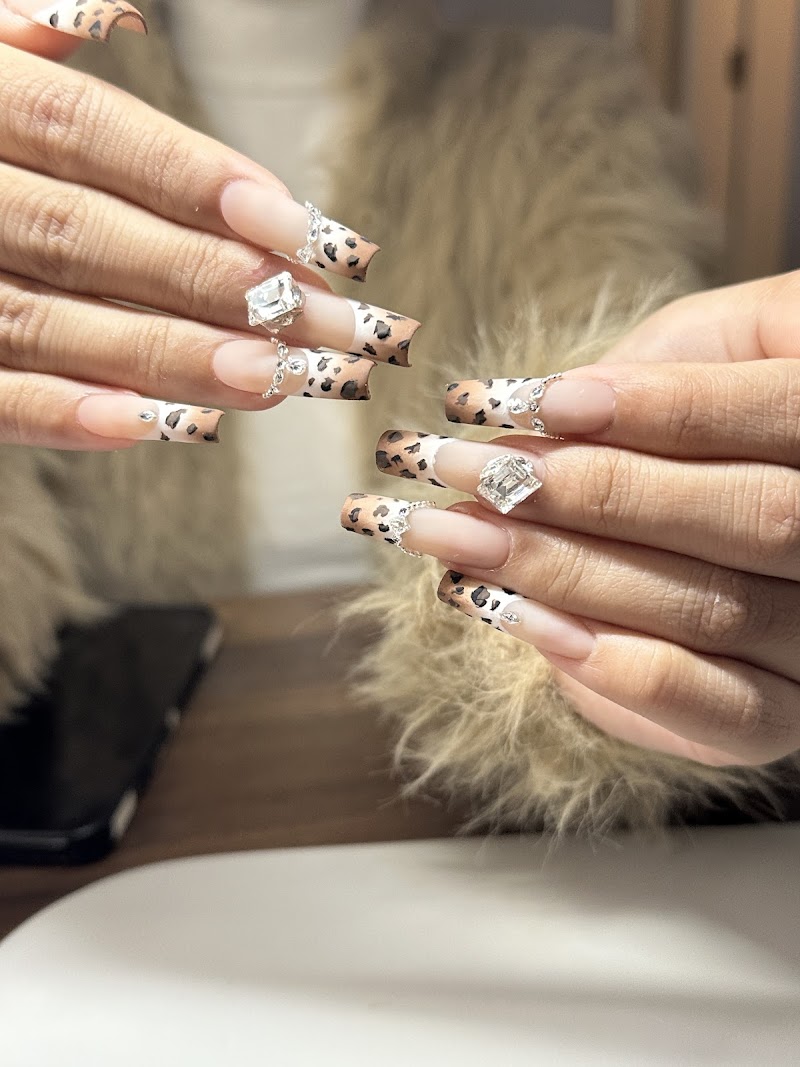 Gel-X nail design by Panda Nails | Lexington Ave in New York