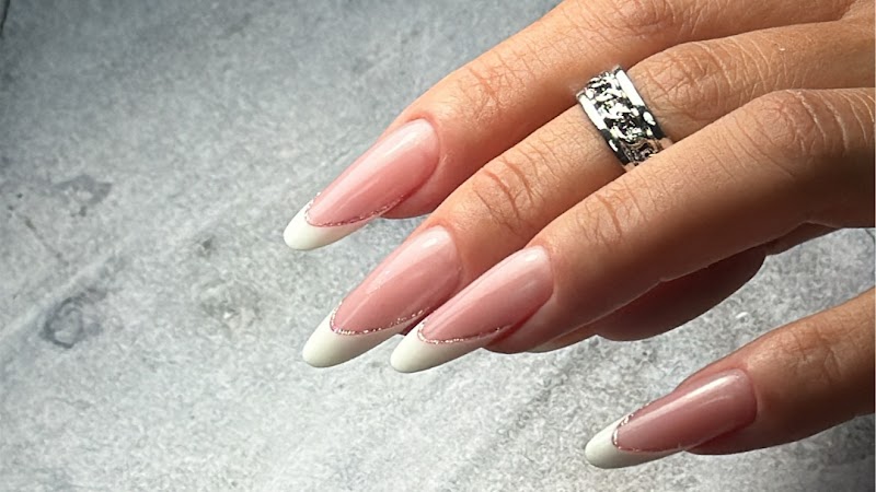 French Tip Nails nail design by Lazarkova Nails LLC in New York