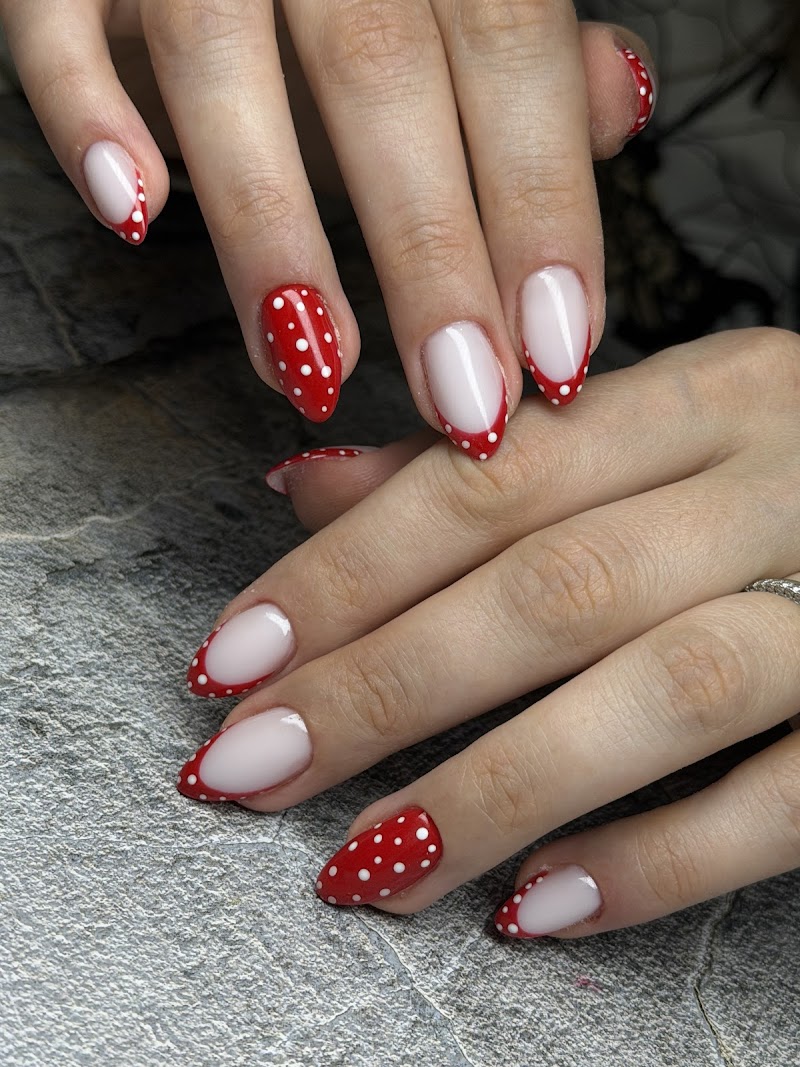 French Tip Nails nail design by Lazarkova Nails LLC in New York