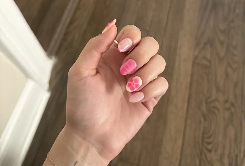 Spring Nails nail design by Vero’s Nail Studio in New York