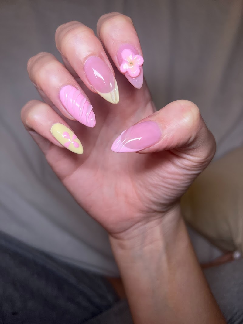 Easter Nails nail design by Sparkling Snail Nail Salon in New York