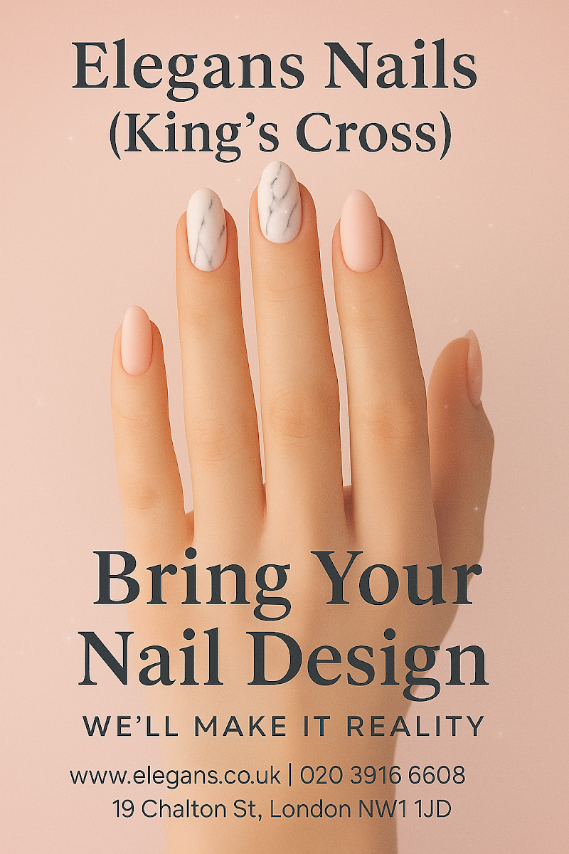 Marble Nails nail design by Elegans Nails (Kings Cross)