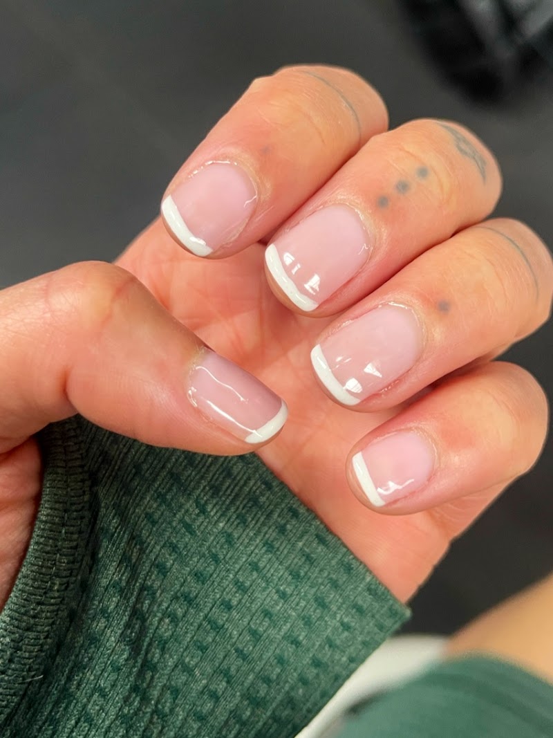 French Tips at Fulton Nail Bar in New York
