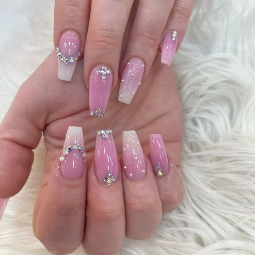 Fall Nails nail design by Bella's Bar in London