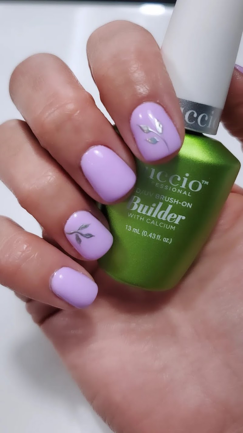 Maximalist Nails nail design by The Art Hair Salon and Nails SPA in Miami