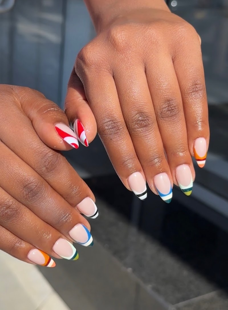 Gel-X nail design by Bellacures Nail Salon, Sunset in Los Angeles