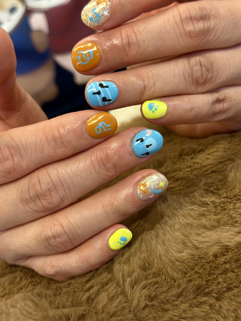 Party Nails nail design by Near U Nails Salon in Chicago