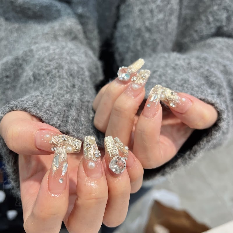 3D Nails nail design by Bling Nail & Beauty in New York