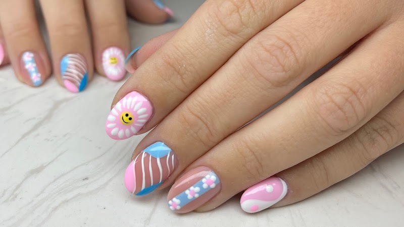 Spring Nails nail design by Sury Nail Art in Miami