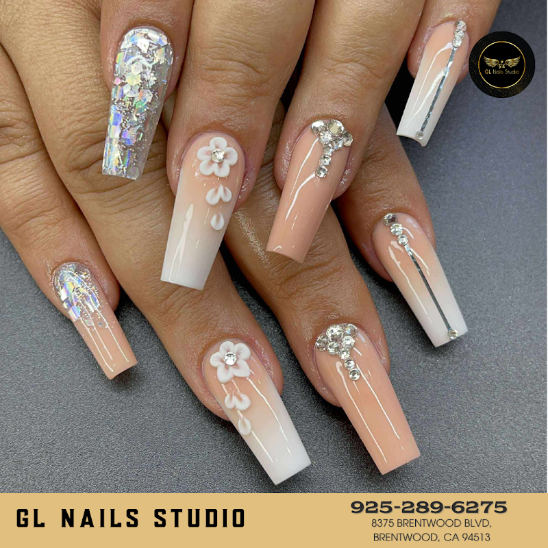 French Tip Nails nail design by GL Nails Studio in Los Angeles